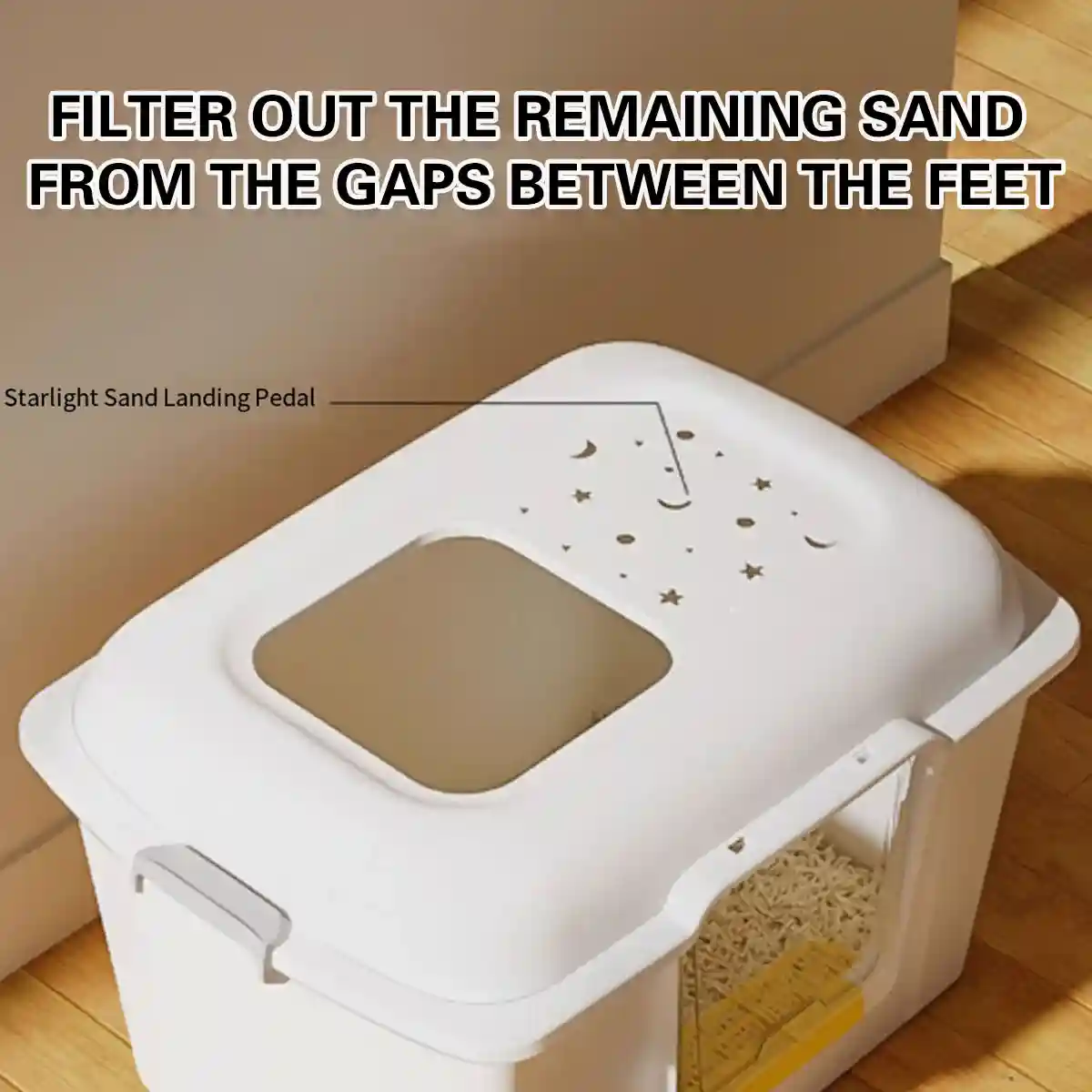 Spacious Enclosed Cat Litter Box With Dual Entry & Scoop - Image 6