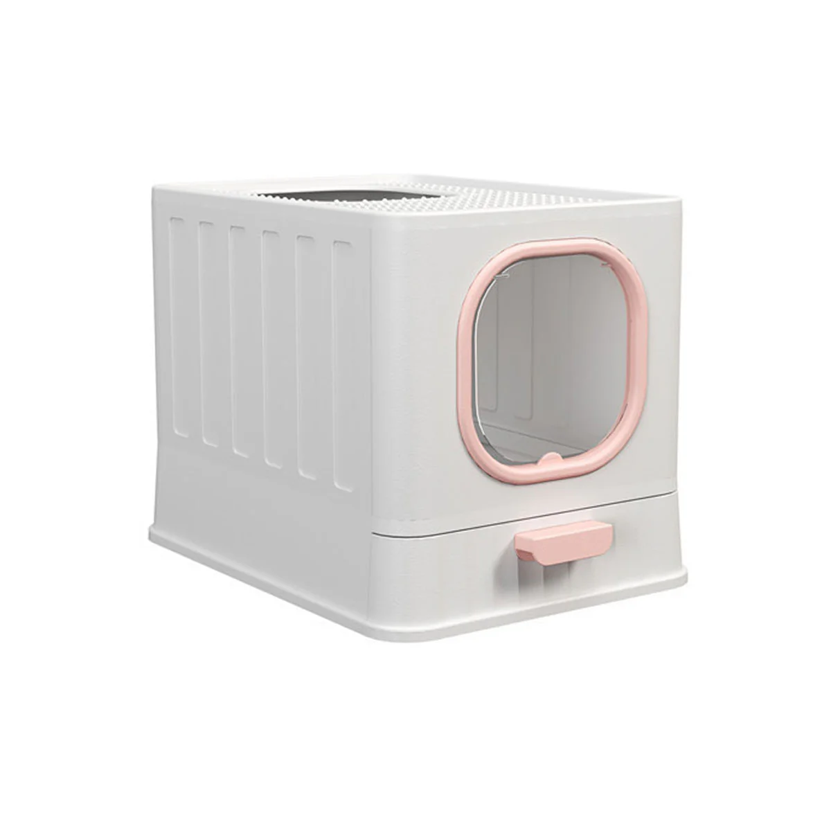 Enclosed Cat Litter Box With Pull-Out Tray - Image 3