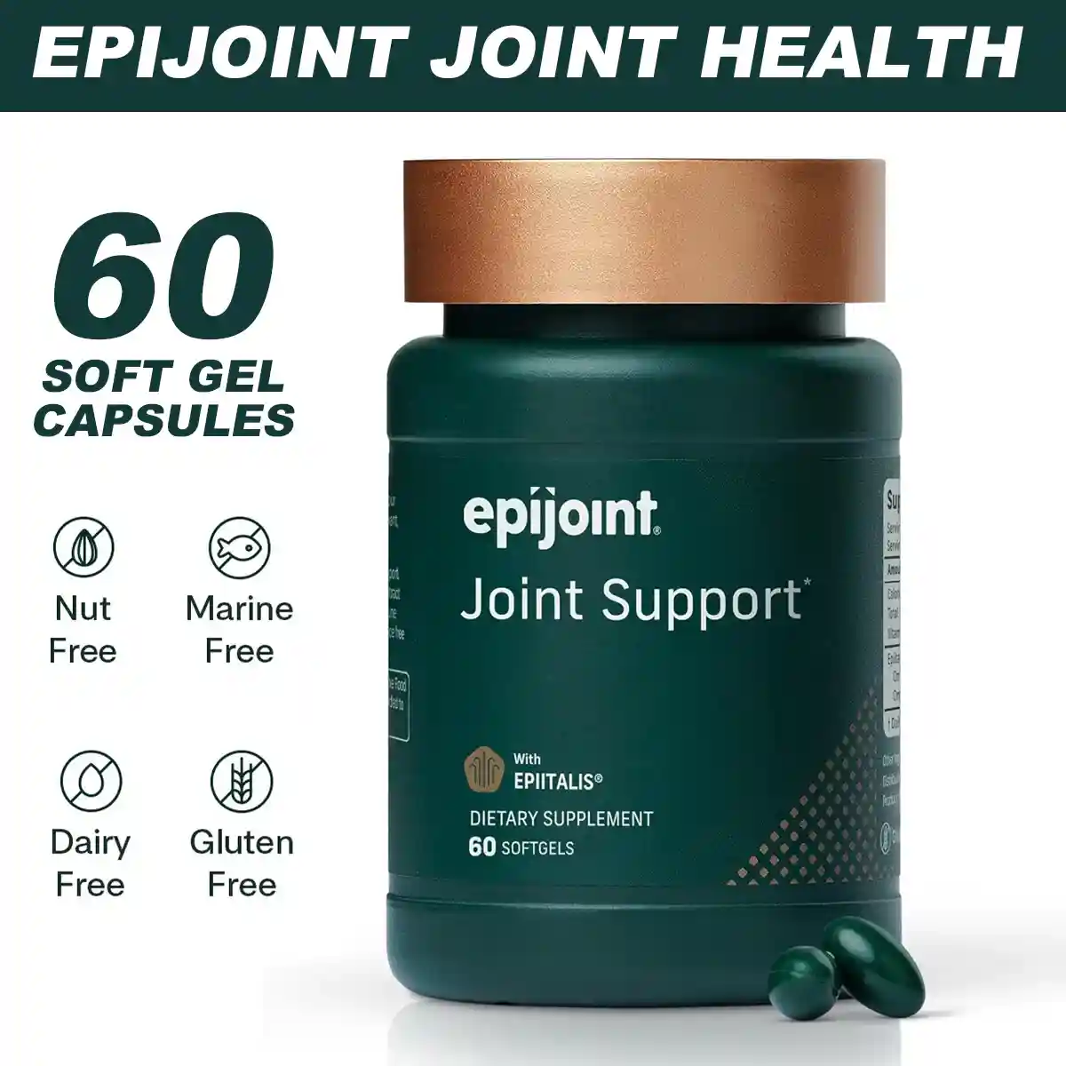 Epijoint Joint Health Supplement 60 Capsules With Epiitalis - Image 2