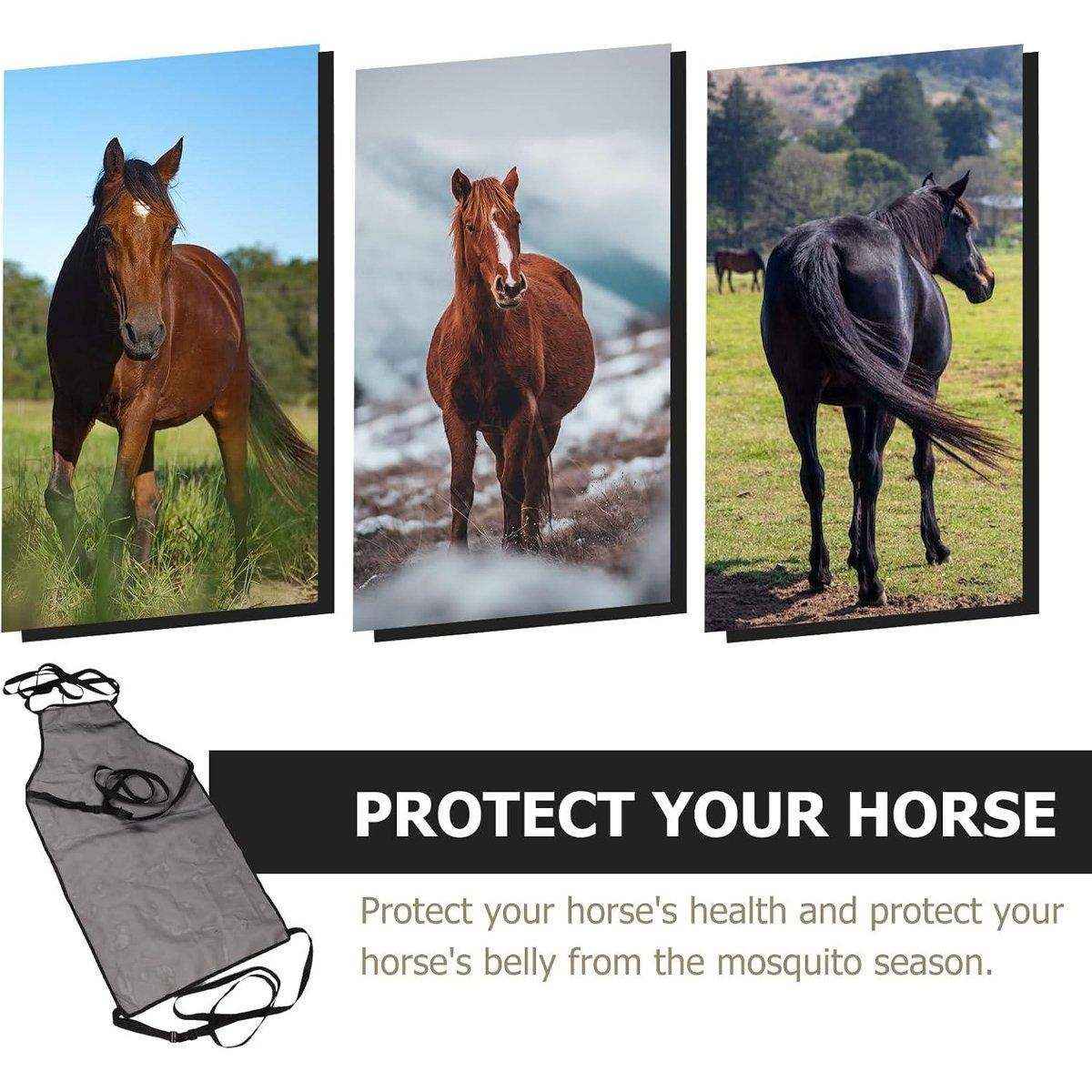Breathable Equine Fly Rugs Horse Belly Protector for UV & Fly Shield - Image 8