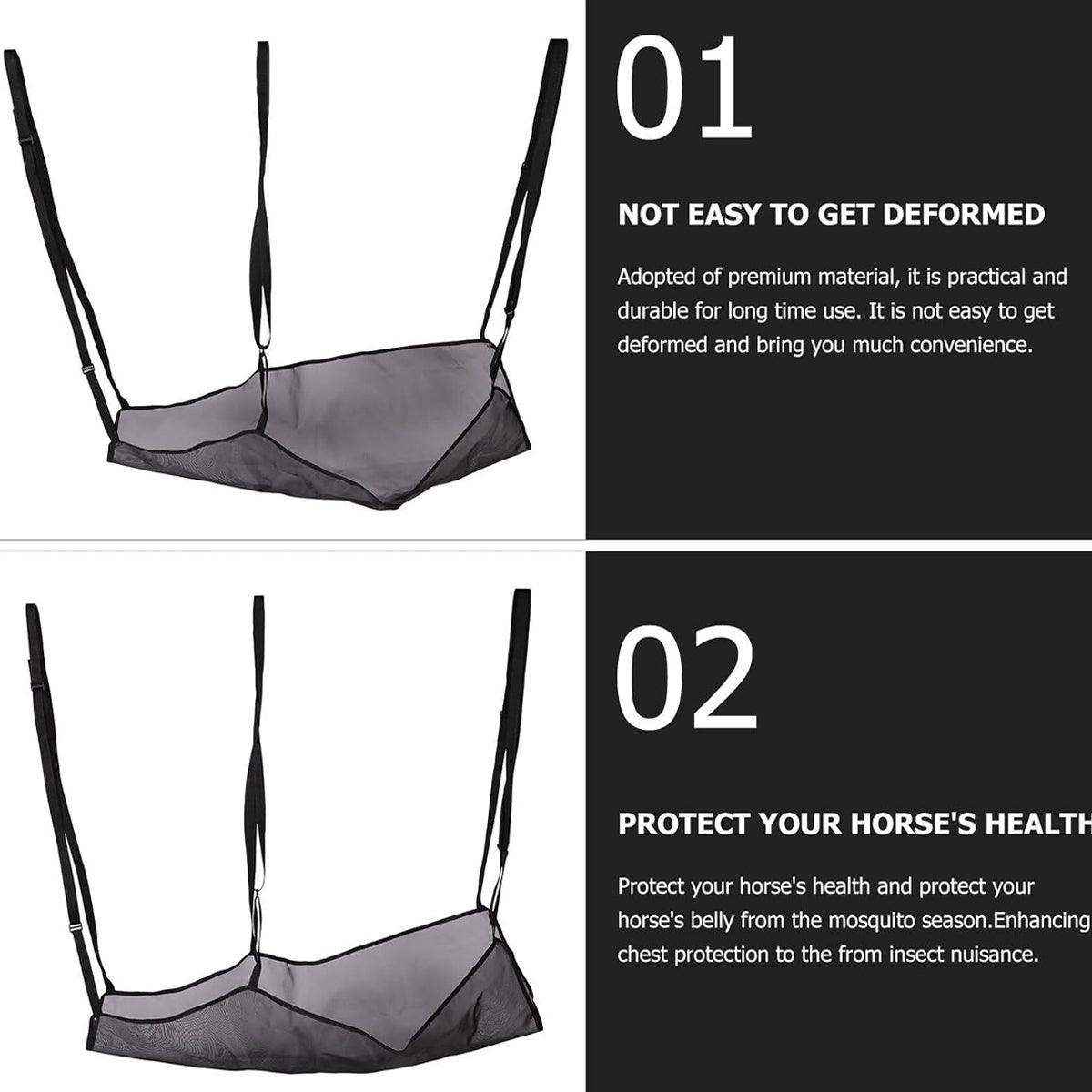 Breathable Equine Fly Rugs Horse Belly Protector for UV & Fly Shield - Image 9