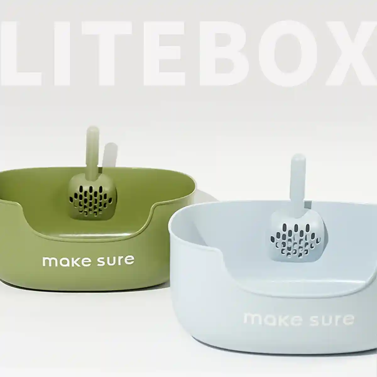MAKESURE Extra Large Open Cat Litter Box with Scoop and Litter Mat - Image 4
