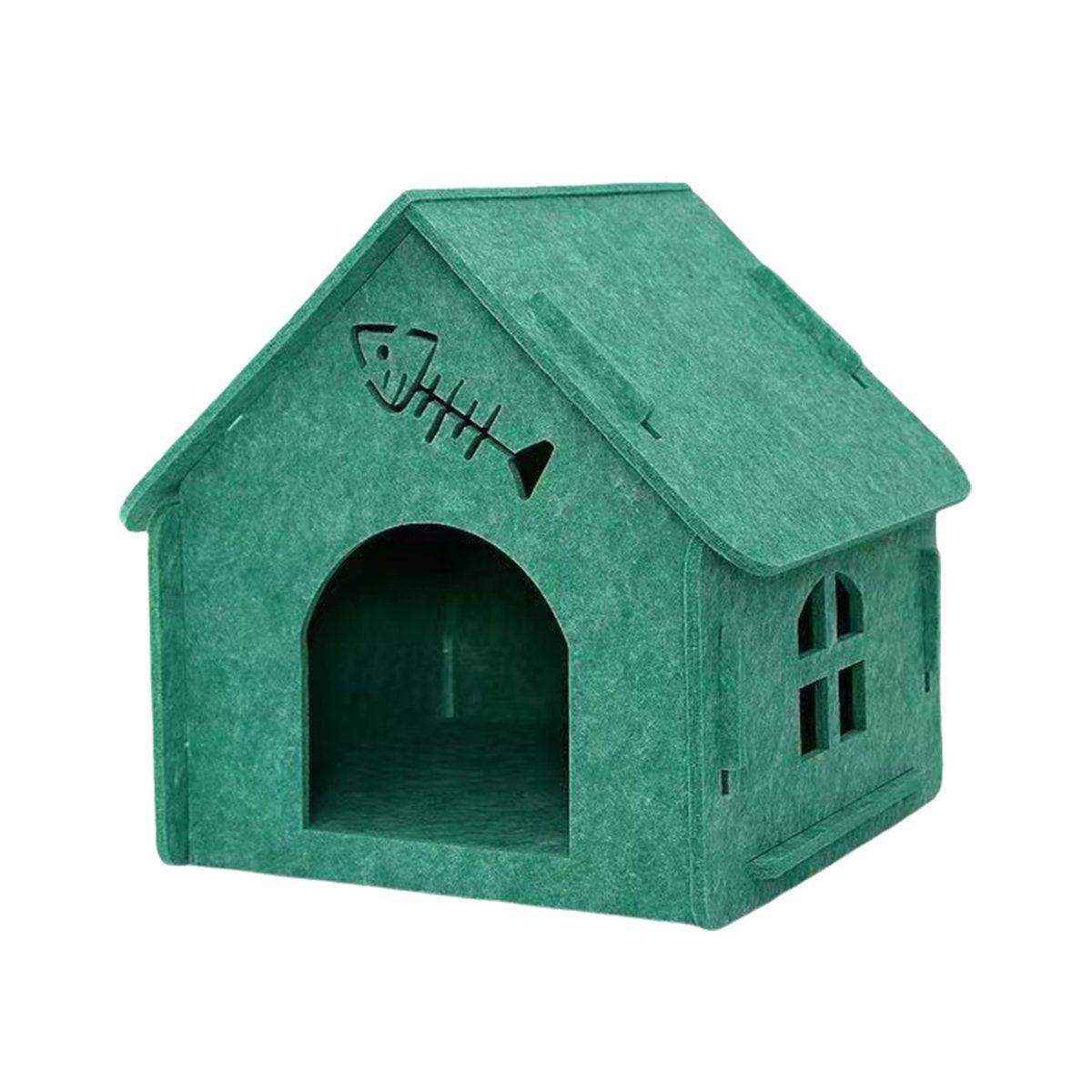 Cat Nest Eco-friendly Universal Removable Semi-enclosed Felt Cat House - Image 14