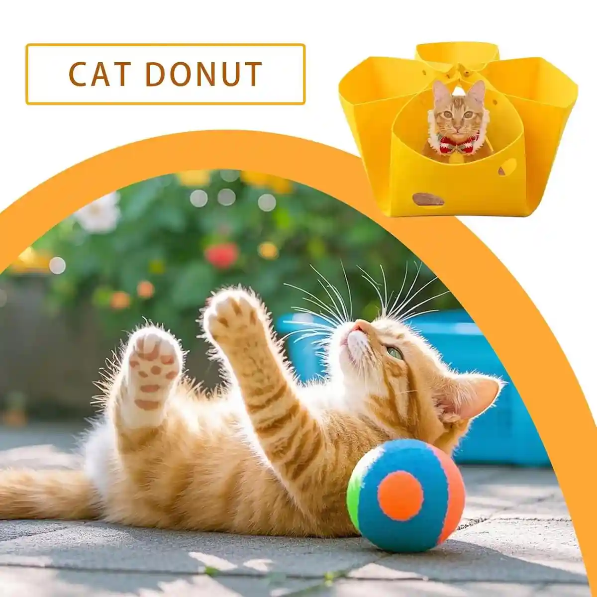 Felt Cat House Multi-Shape Convertible Cat Bed & Play Toy - Image 11