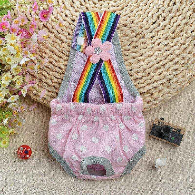 Female Pet Dog Cat Puppy Pant Menstrual Sanitary Nappy Diaper Wrap Underwear - Image 2