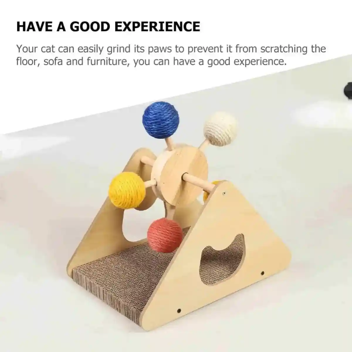 Ferris Wheel Cat Scratching Board With Sisal Balls for Play and Exercise - Image 10