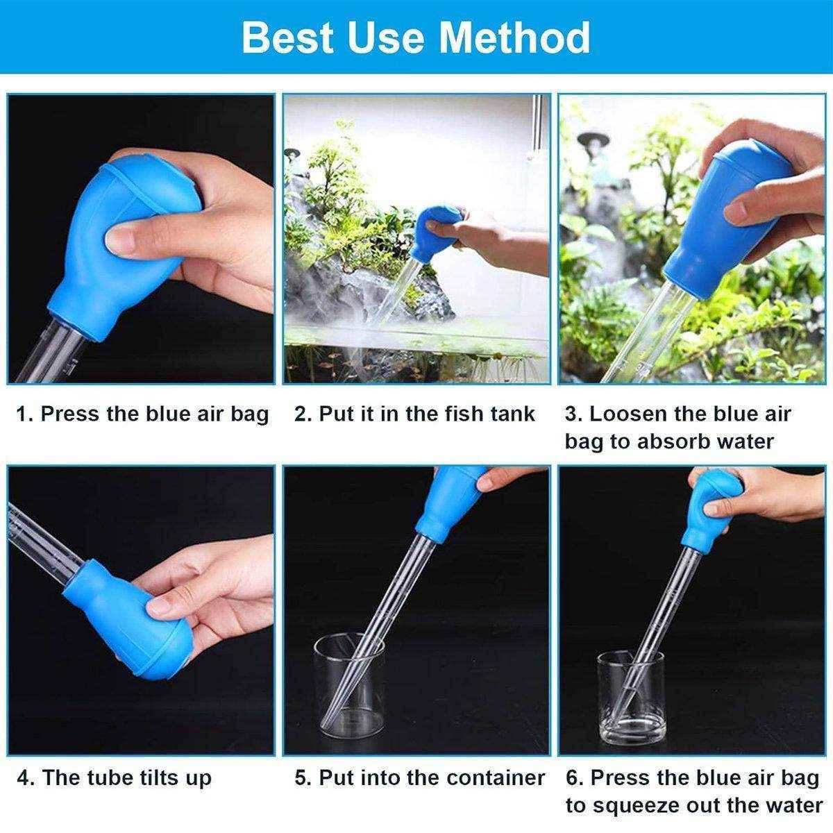 2PCS Efficient Aquarium Maintenance with Fish Tank Cleaning Pipettes - Image 11
