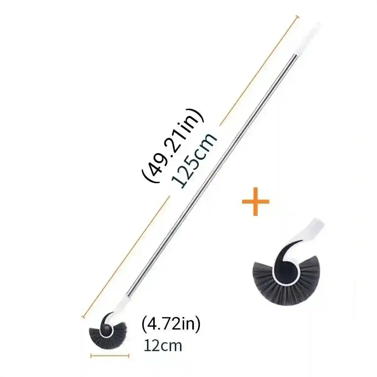 Fish Tank Conch Brush - 125cm Long Handle Aquarium Cleaner for Corners & Seams - Image 10