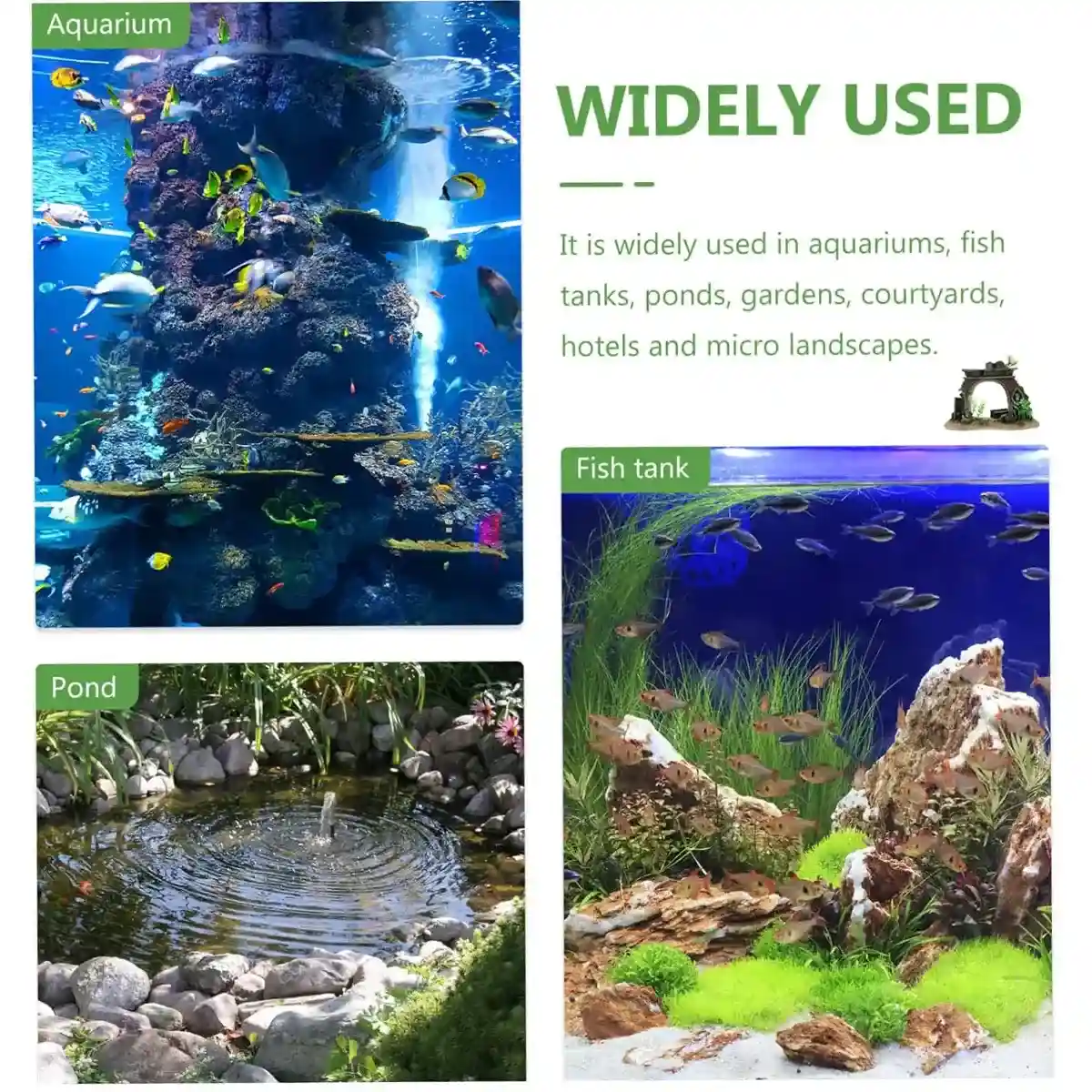 Aquarium Archway Ornament Fish Tank Decoration Resin Model - Image 9