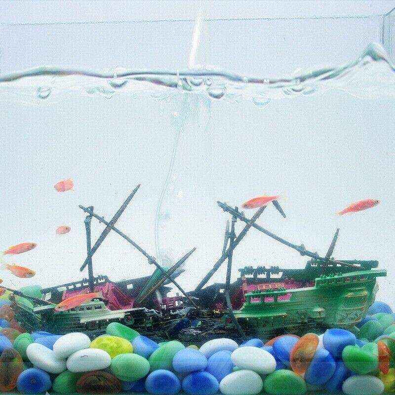 Split Wreck Ship Aquarium Decor - Image 3