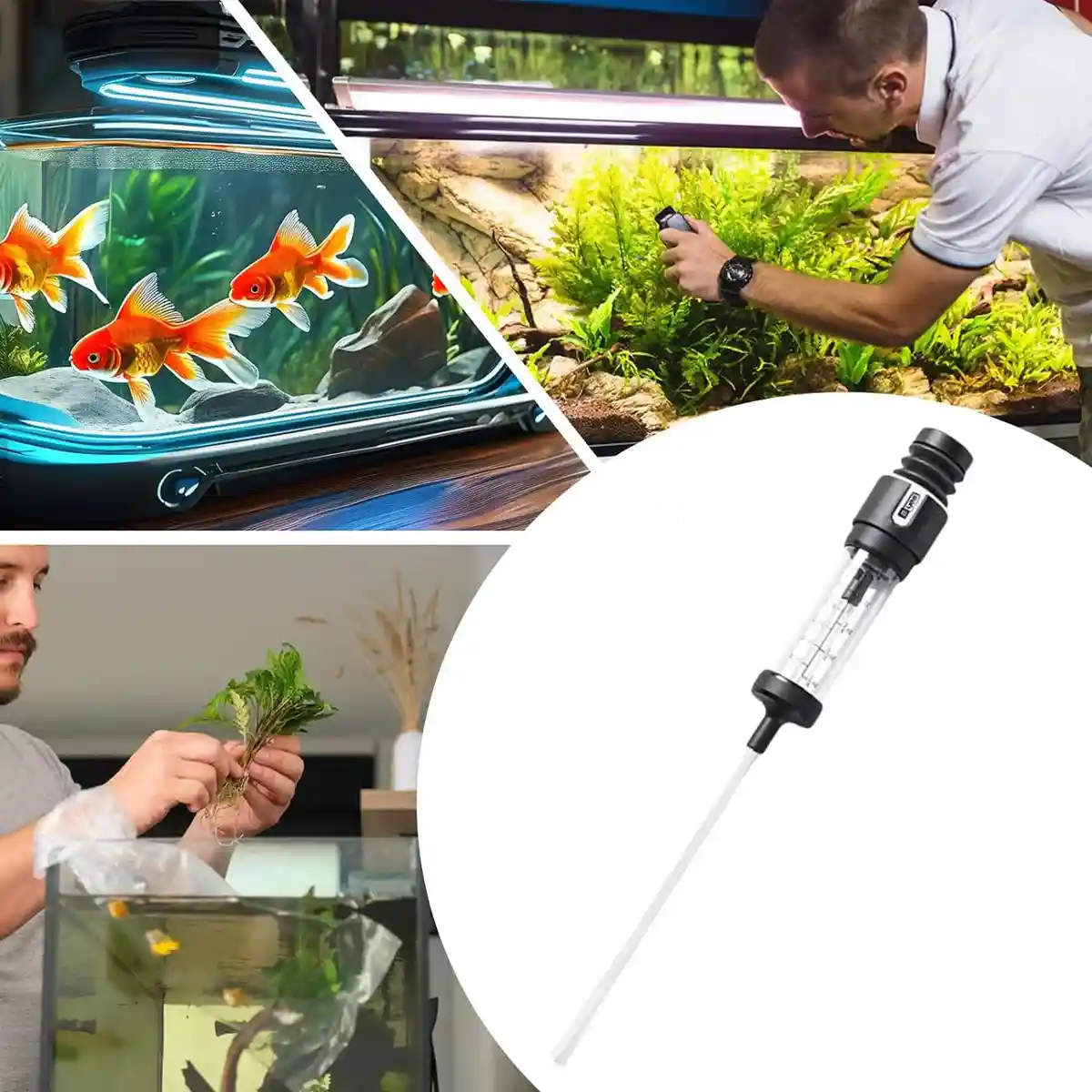 Fish Tank Water Changer Handheld Aquarium Cleaner with Strong Suction - Image 12