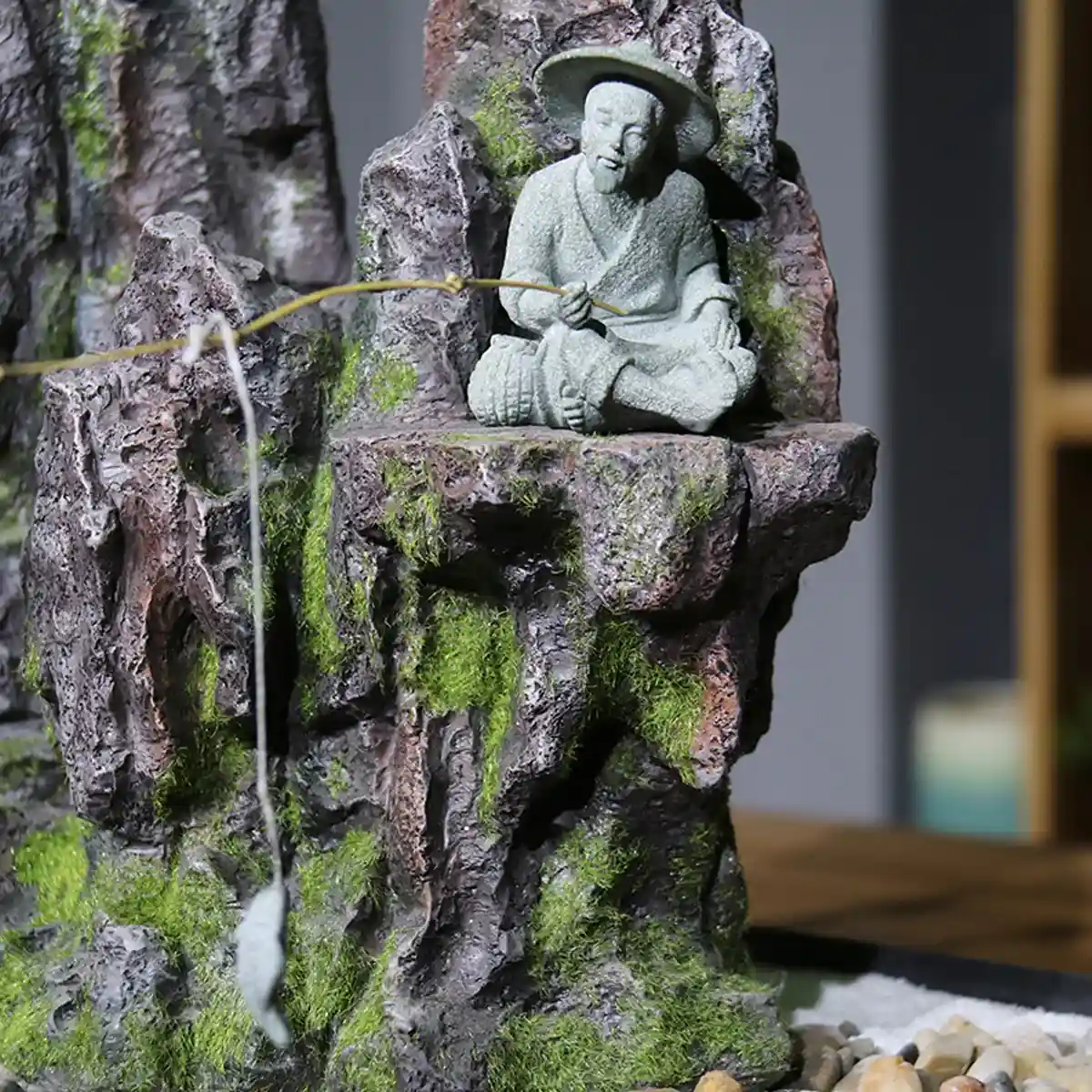 Fishing Man Ornament Aquarium & Landscape Decor - Image 4