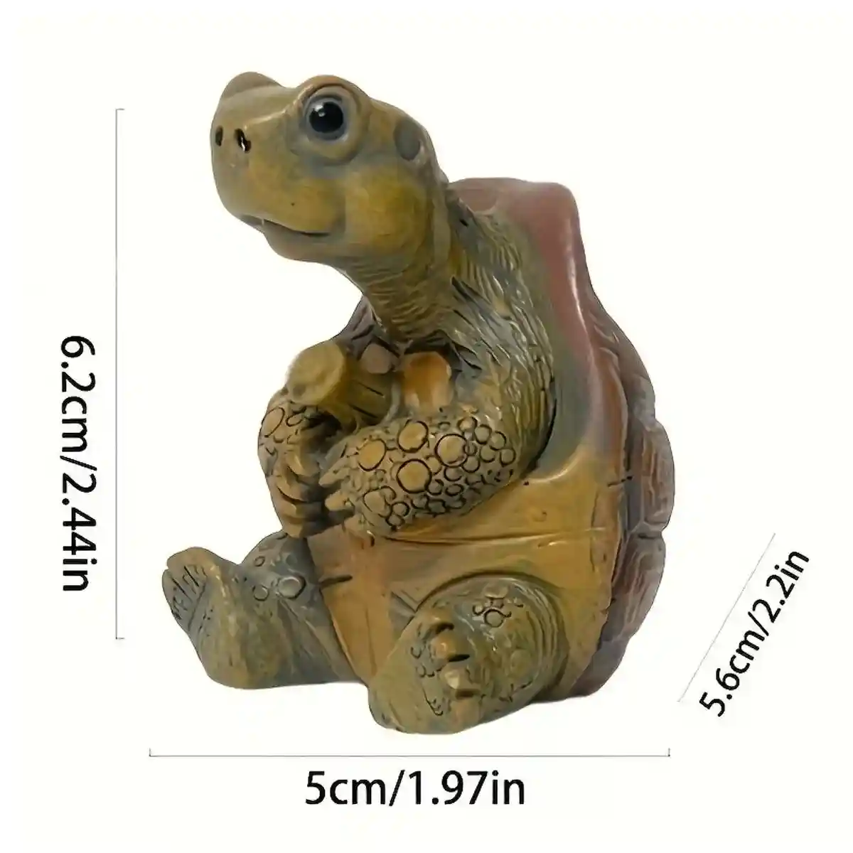 Fishing Turtle Ornament for Aquarium - Image 11
