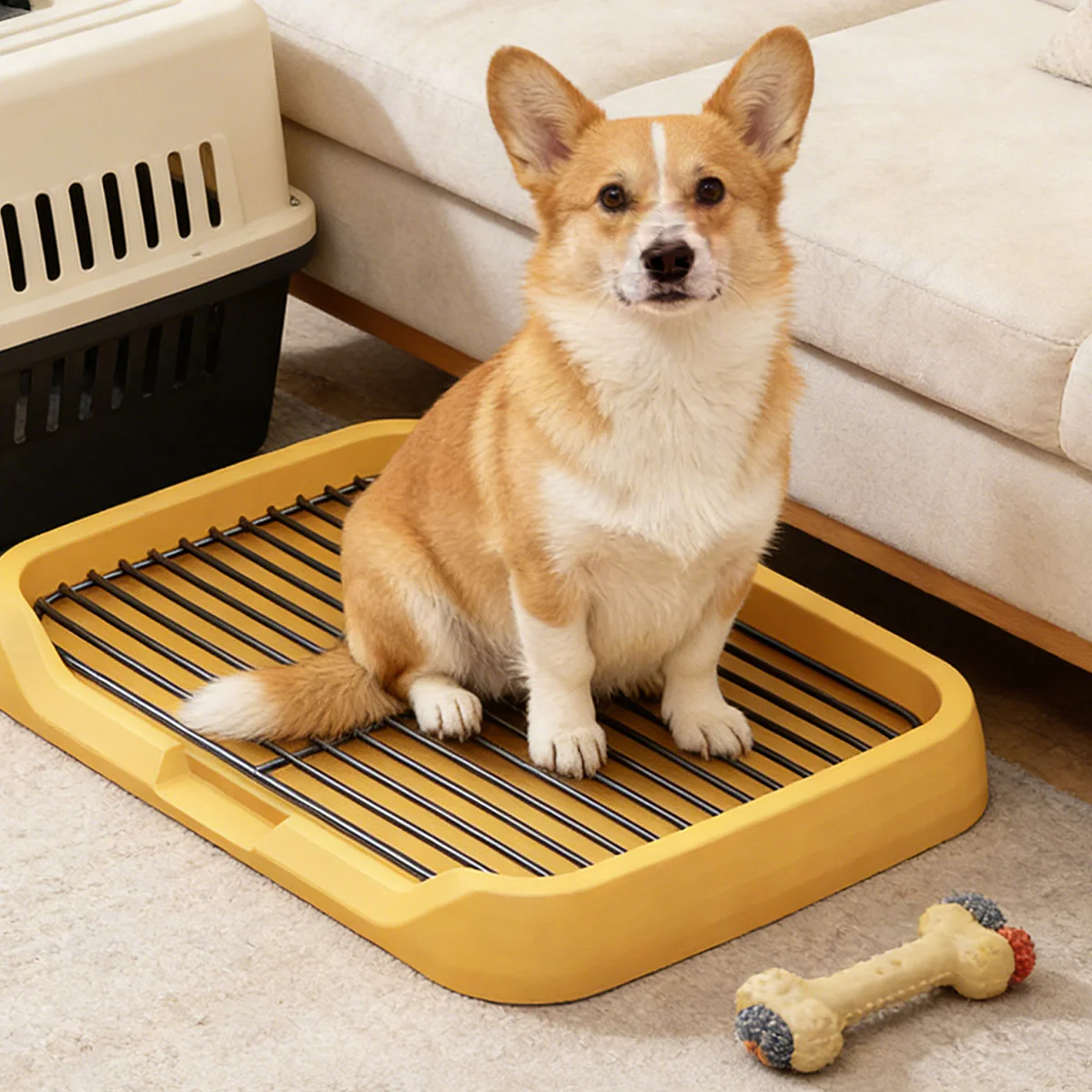Flat Dog Toilet Tray With Iron Frame - Image 13