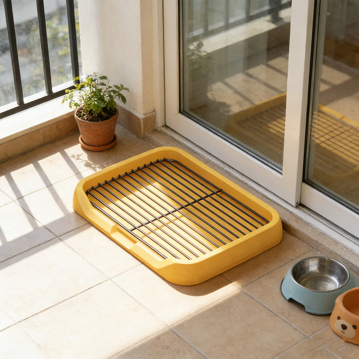 Flat Dog Toilet Tray With Iron Frame - Image 14