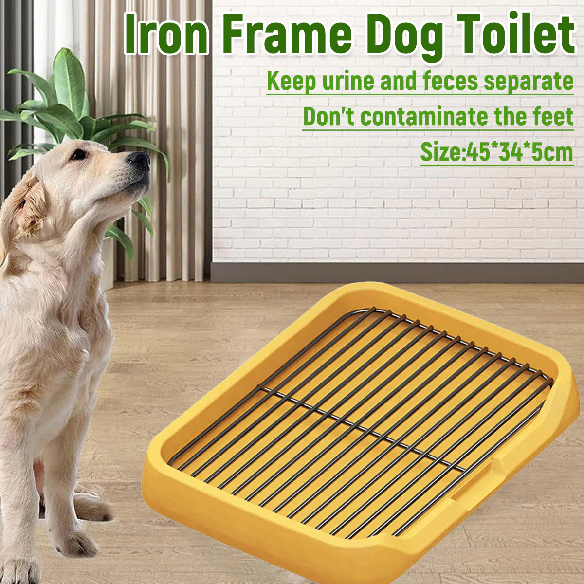 Flat Dog Toilet Tray With Iron Frame - Image 2