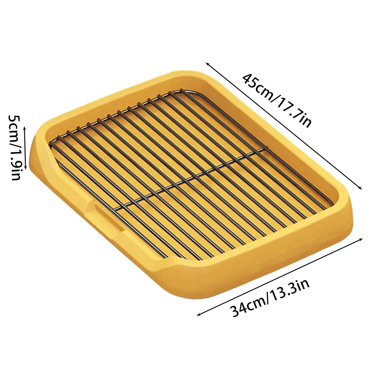 Flat Dog Toilet Tray With Iron Frame - Image 3