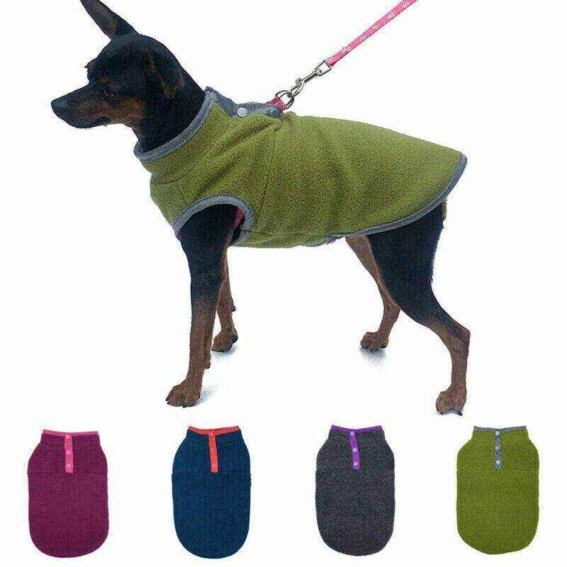 Winter Fleece Dog Jumper for Small to Medium Pets Warm & Soft Vest - Image 10
