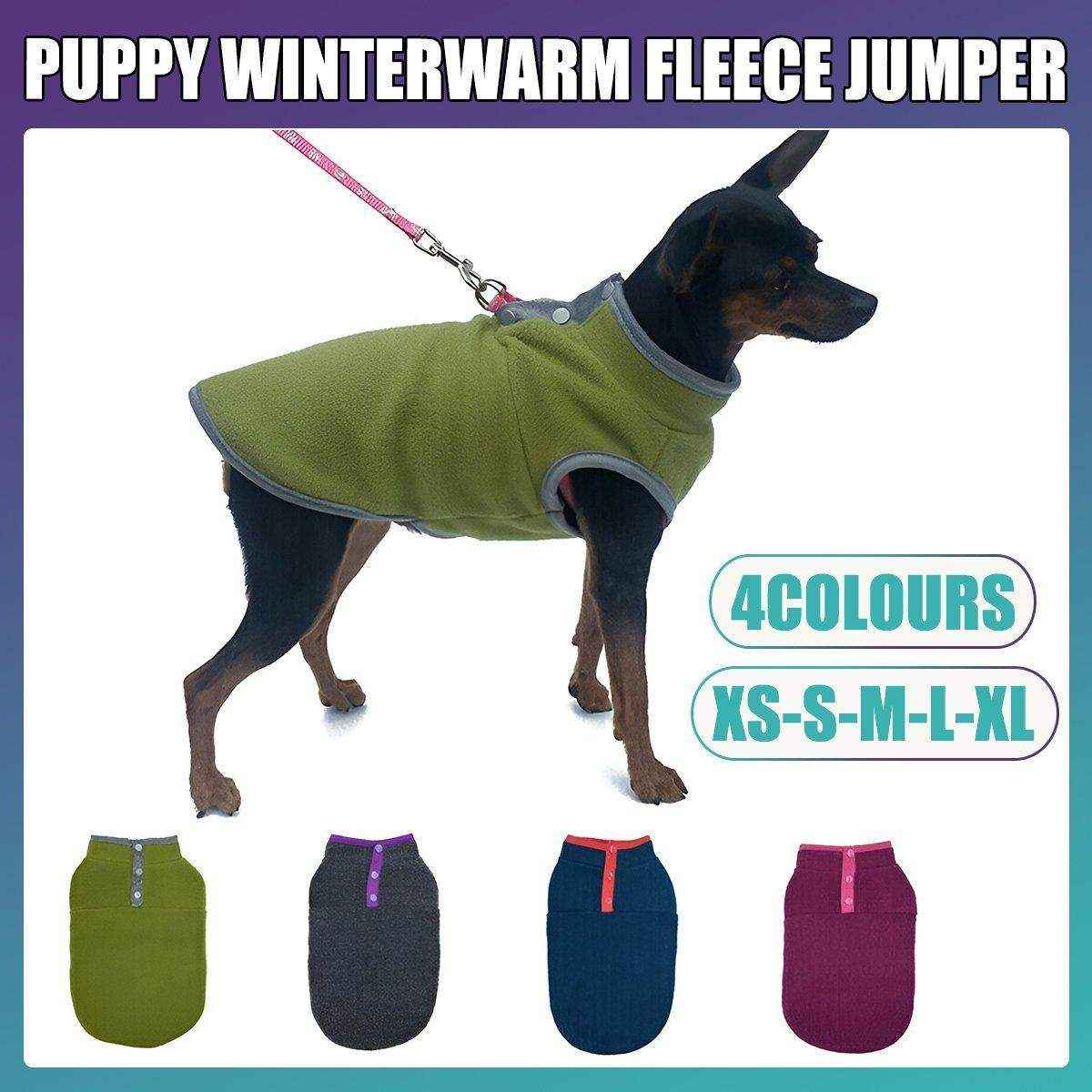 Winter Fleece Dog Jumper for Small to Medium Pets Warm & Soft Vest - Image 2