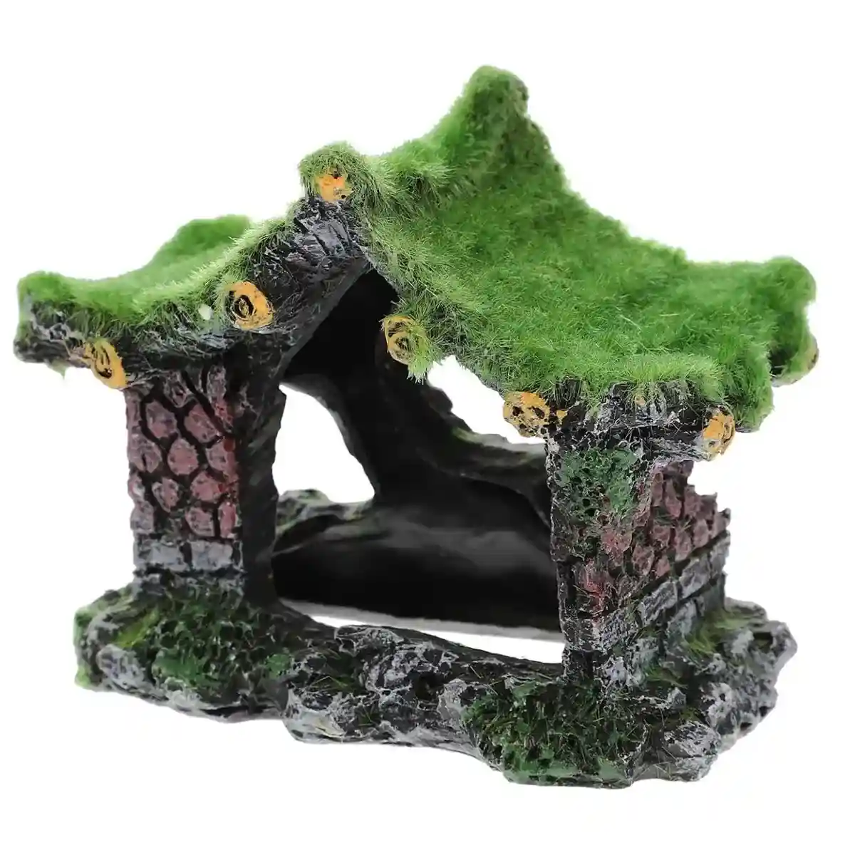 Flocking Aquarium Cave Decoration Fish Tank Hideout Ornament - Image 2