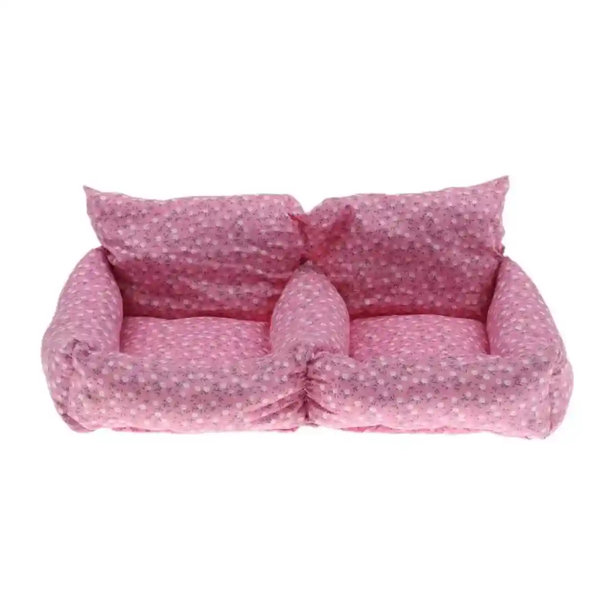 Floral Sofa for Guinea Pigs Cozy Small Pet Bed for Rabbits & Chinchillas - Image 2
