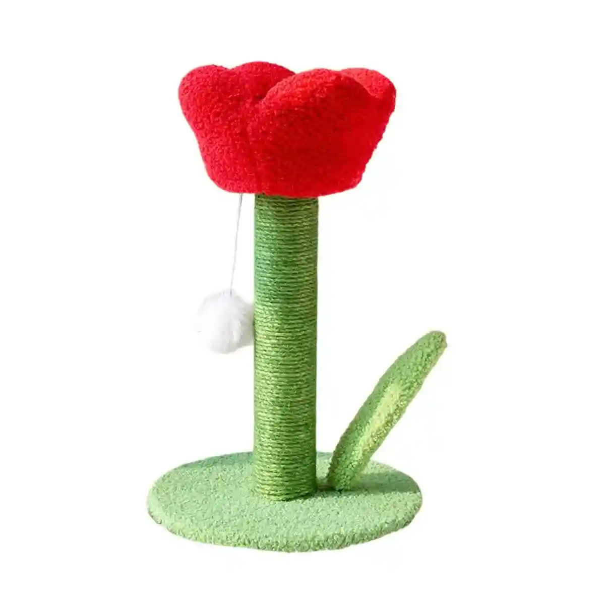 Decorative Flower Cat Tree with Sisal Post and Plush Tulip Top - Image 13