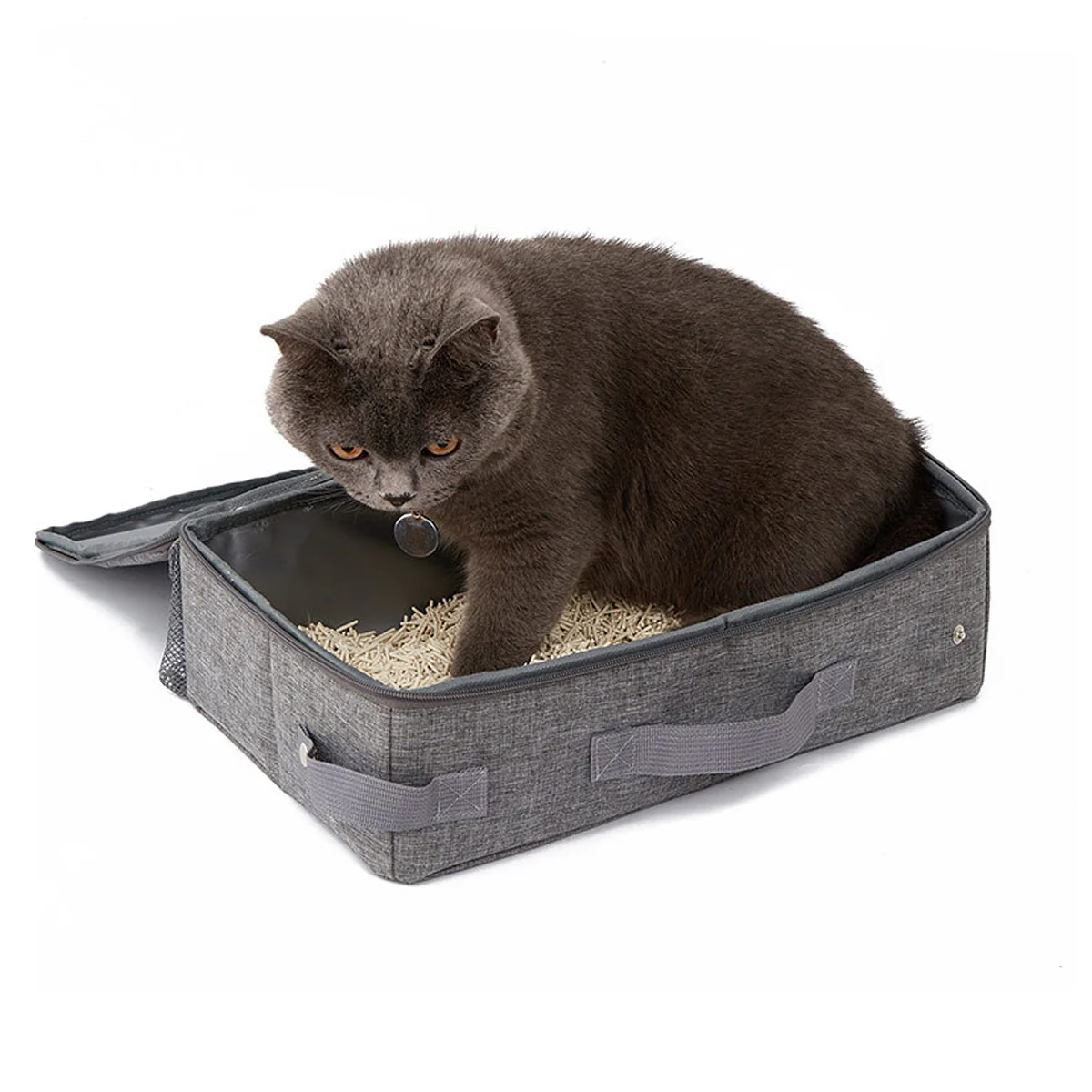 Foldable Cat Litter Box Waterproof Portable Travel Litter Tray - Image 5
