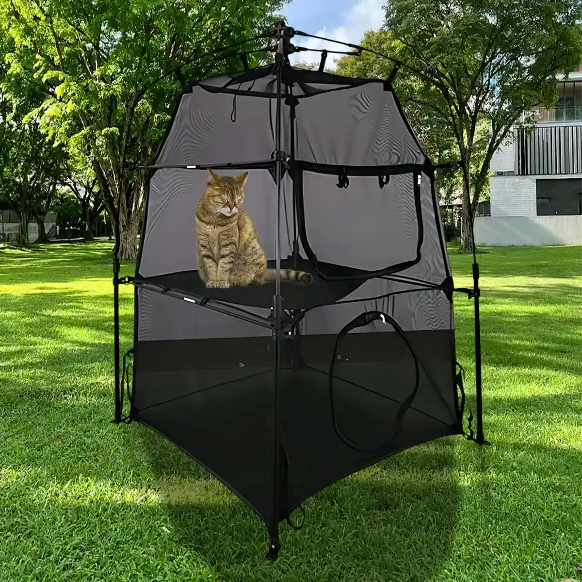 Foldable Cat Tent For Indoor & Outdoor Use - Image 9