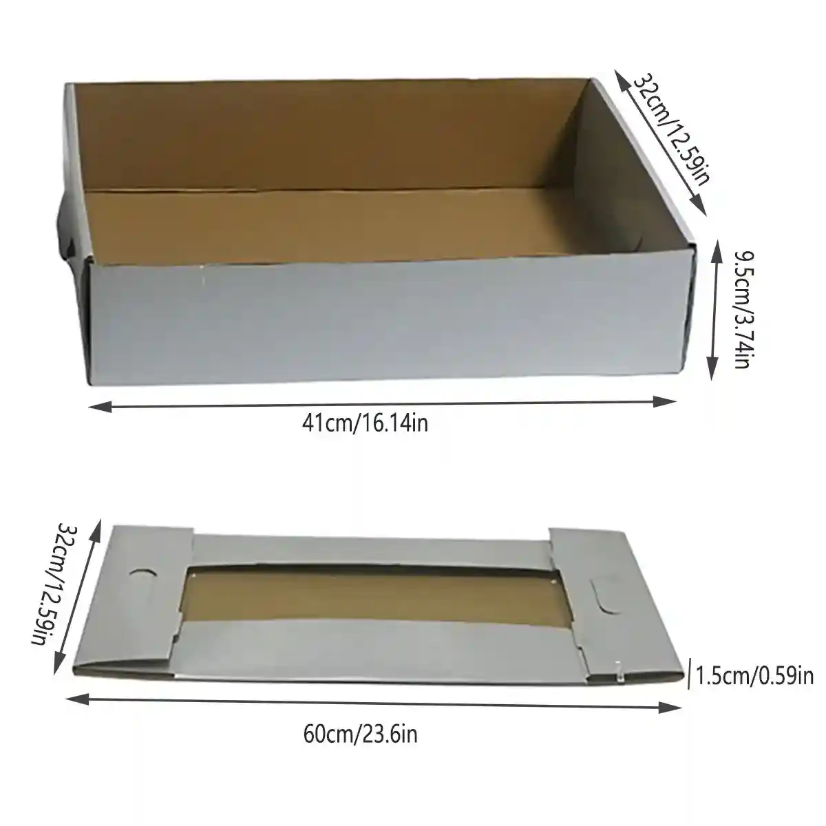 5PCS Foldable Disposable Cat Litter Boxes Waterproof Cardboard Design - Image 6