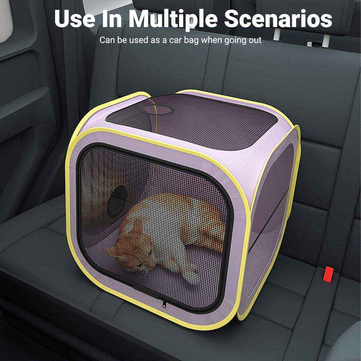 Portable Grooming Solution with Foldable Dog Dryer Box for Cats and Small Dogs - Image 7
