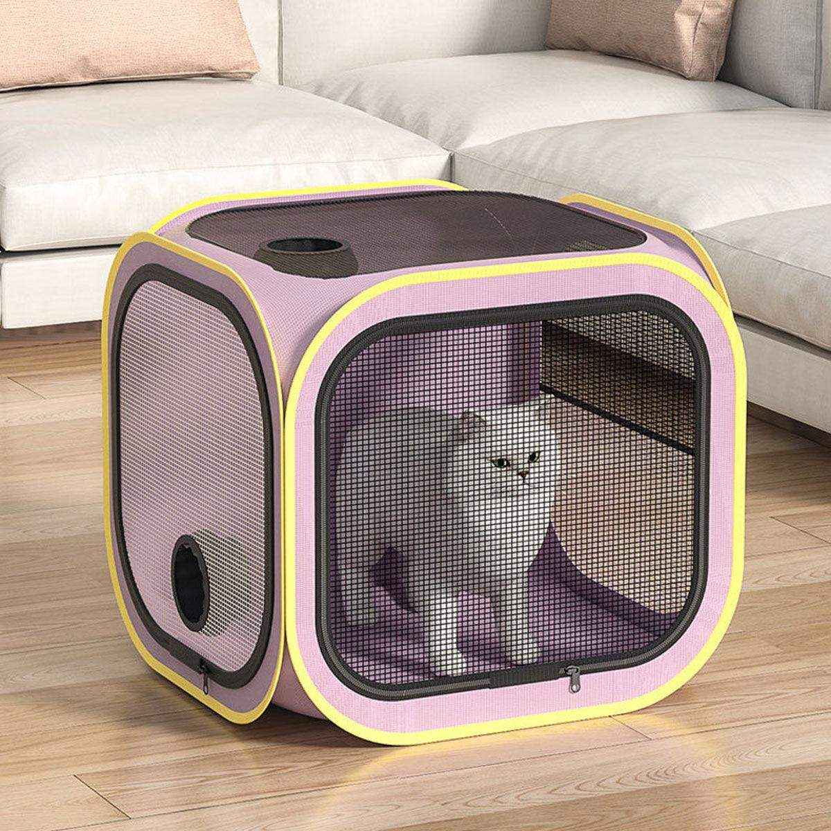 Portable Grooming Solution with Foldable Dog Dryer Box for Cats and Small Dogs - Image 8