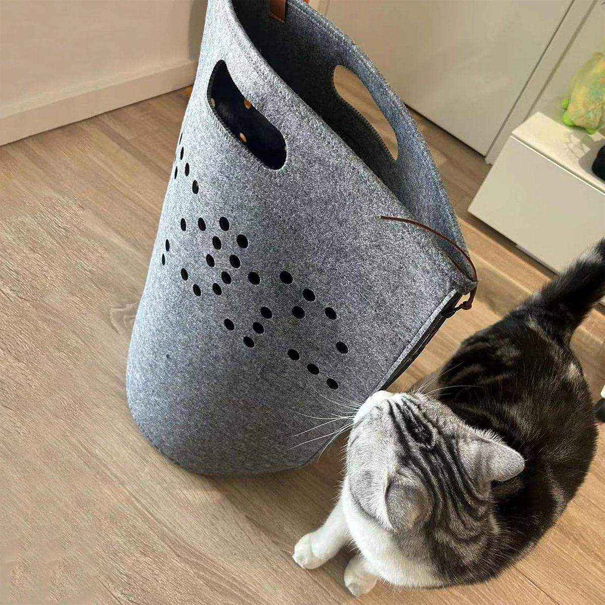 Foldable Felt Pet Nest Comfortable All-Season Bed for Cats & Small Dogs - Image 11