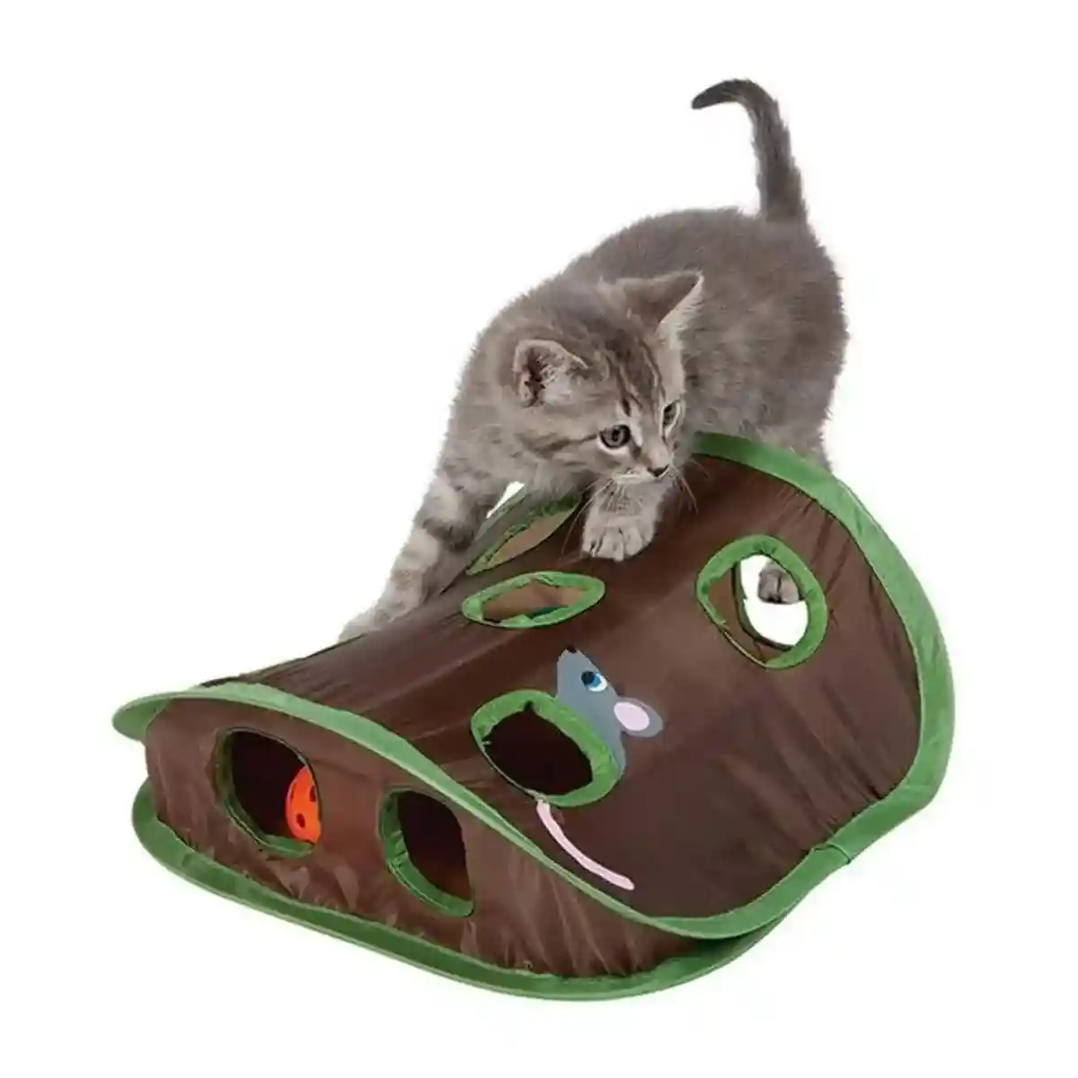 Foldable Mouse Hole Cat Toy Interactive Play Toy for Cats - Image 3