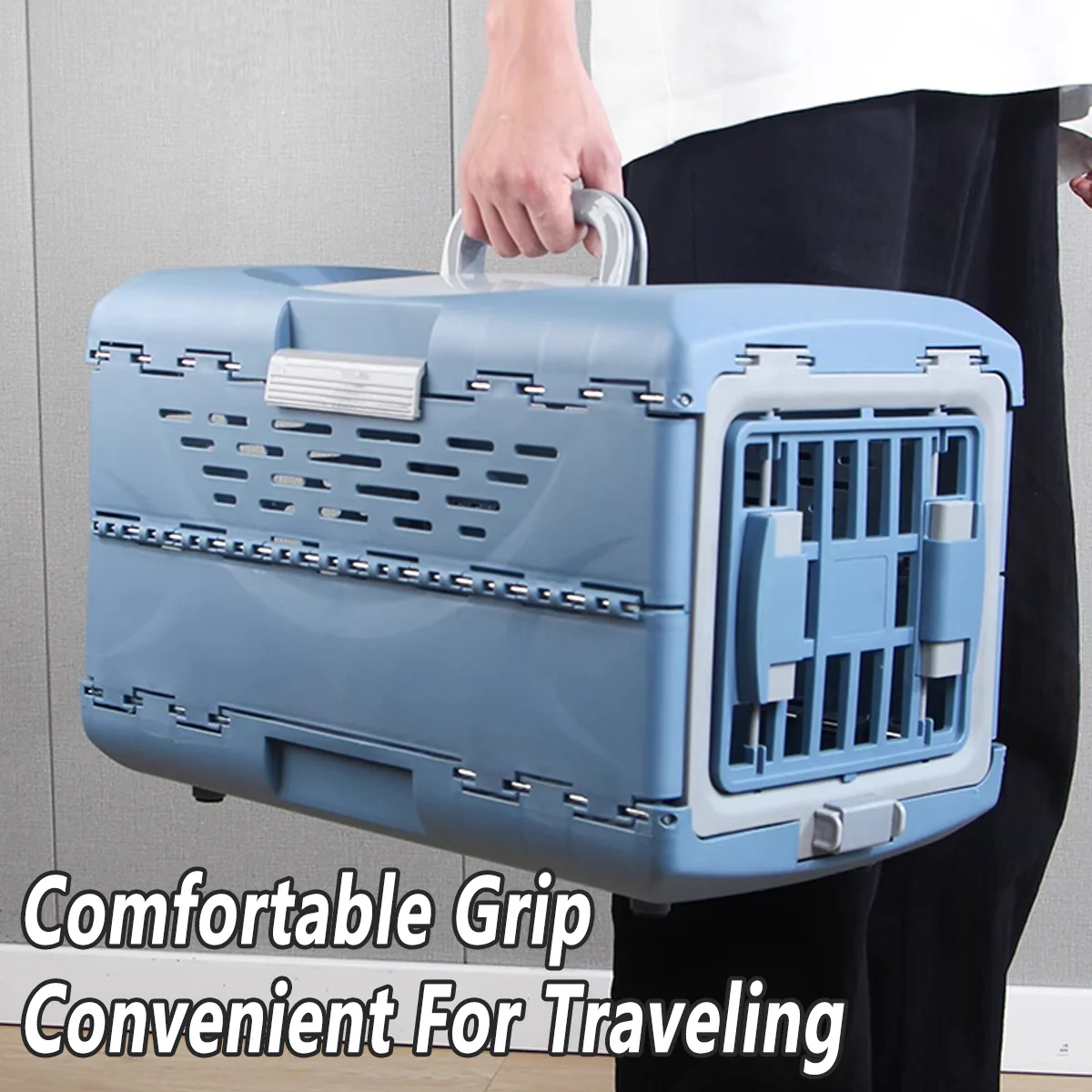 Foldable Pet Carrier Portable Travel Box For Small Pets - Image 4