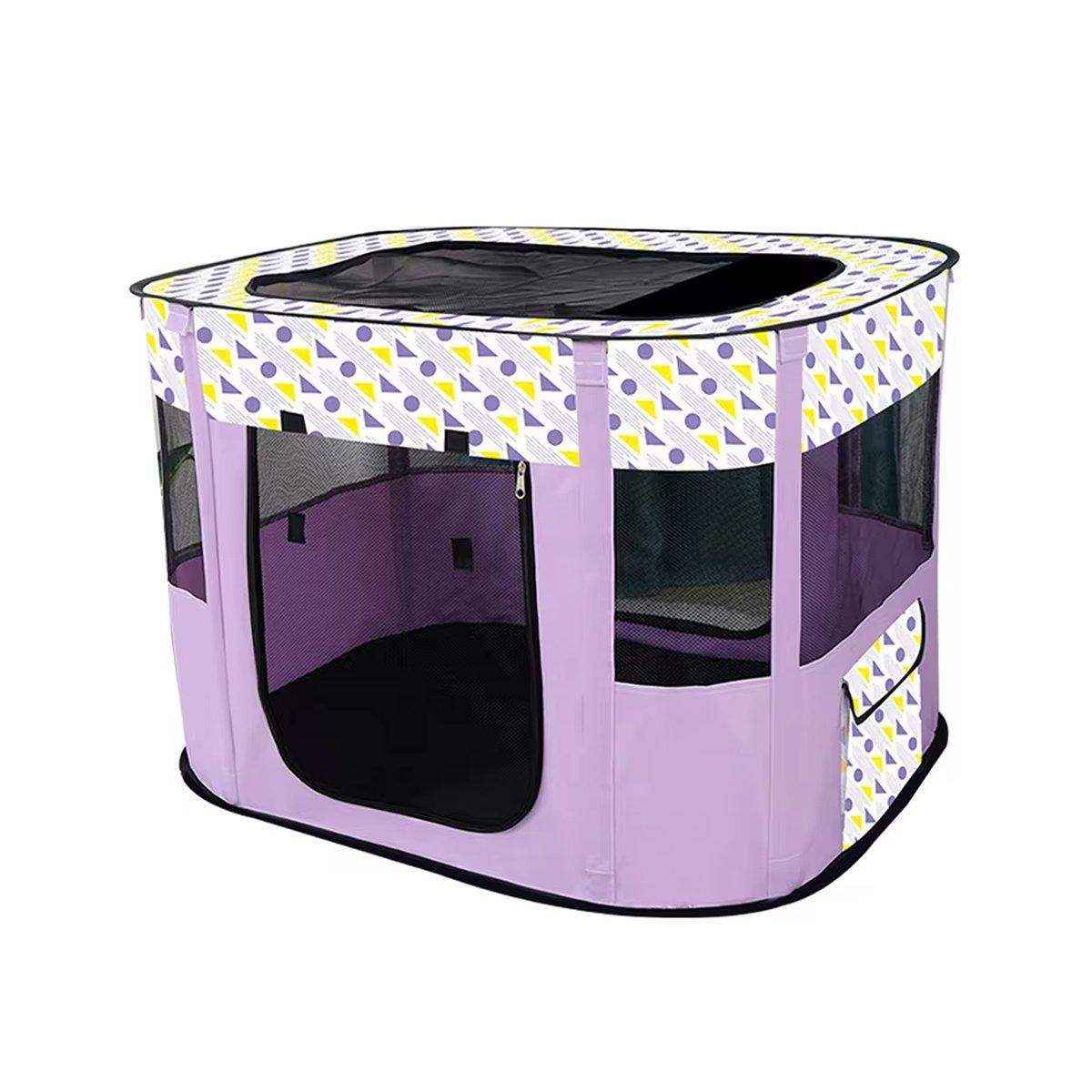 Foldable Cat Dog Kennel Pet Delivery Cage Portable Pet Fence Tent for Home - Image 16