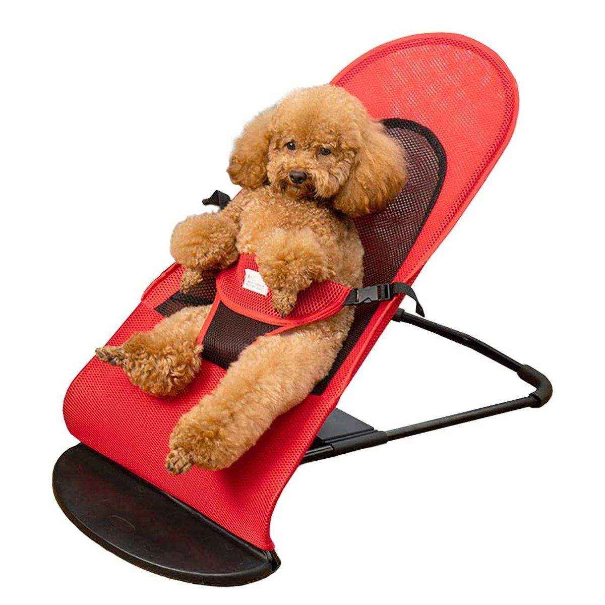 Foldable Pet Rocking Chair Portable & Comfortable Relaxation Seat for Dogs & Cats - Image 4
