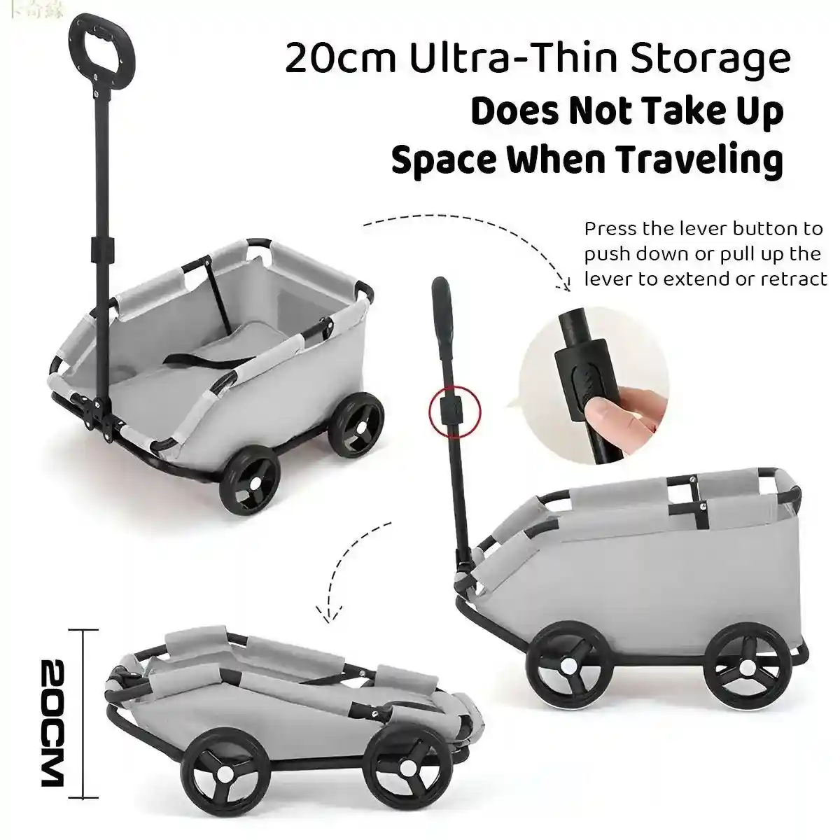 Foldable Pet Stroller Compact Travel Stroller for Small Pets - Image 15
