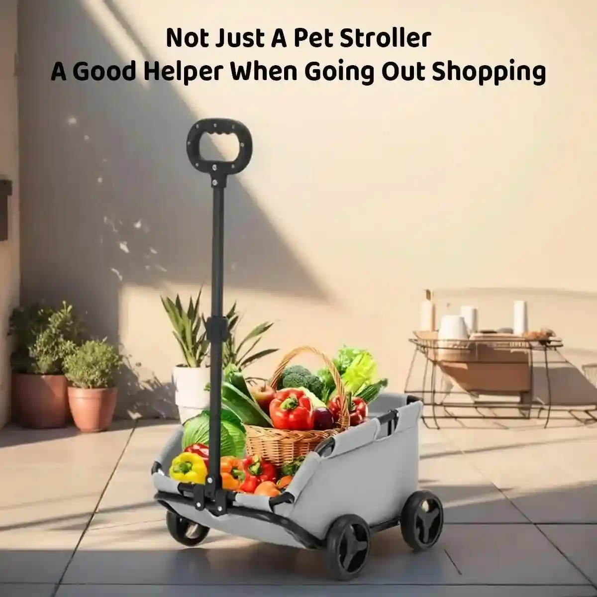 Foldable Pet Stroller Compact Travel Stroller for Small Pets - Image 7