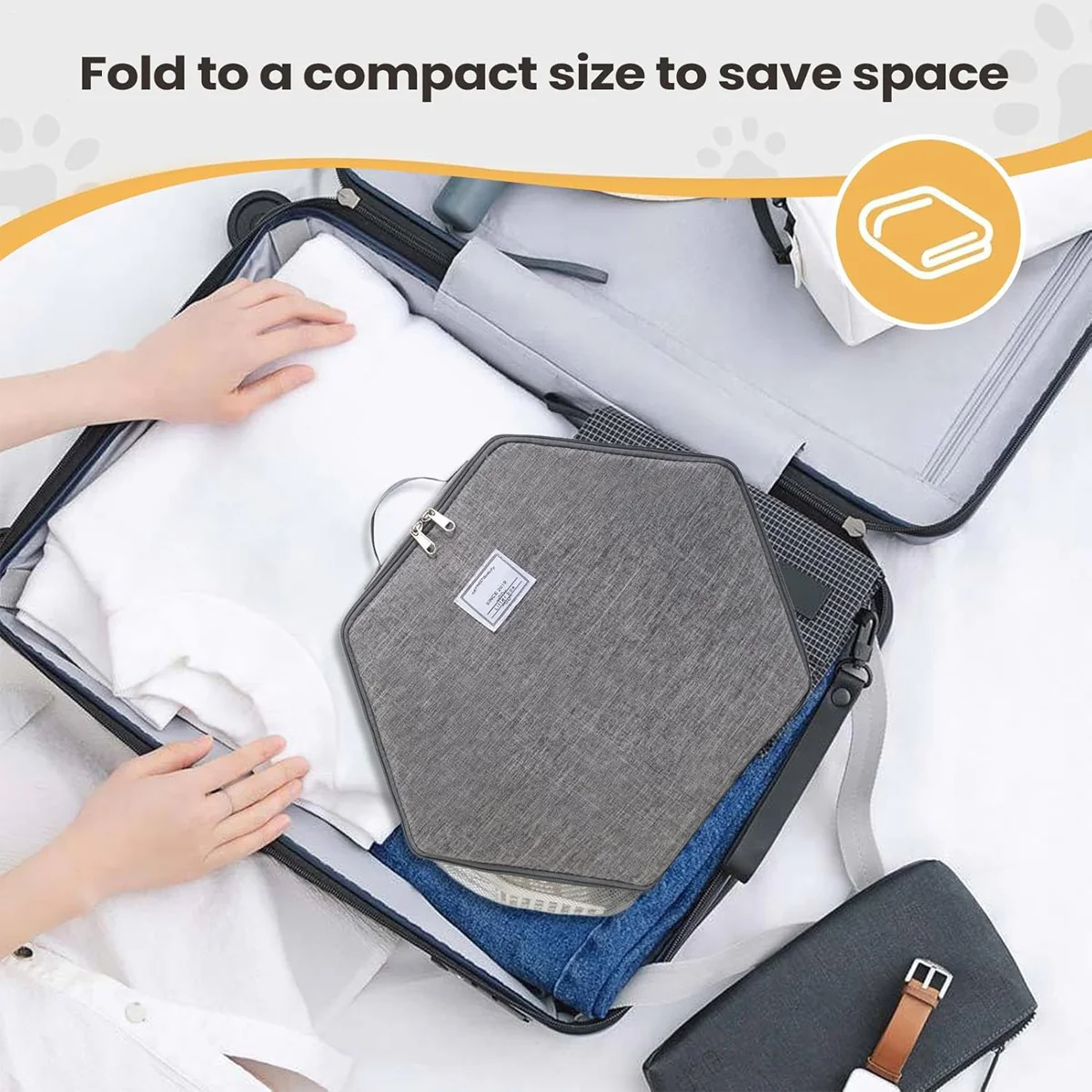 Foldable Portable Pet Litter Box Lightweight Collapsible for Travel Outdoor Use - Image 7