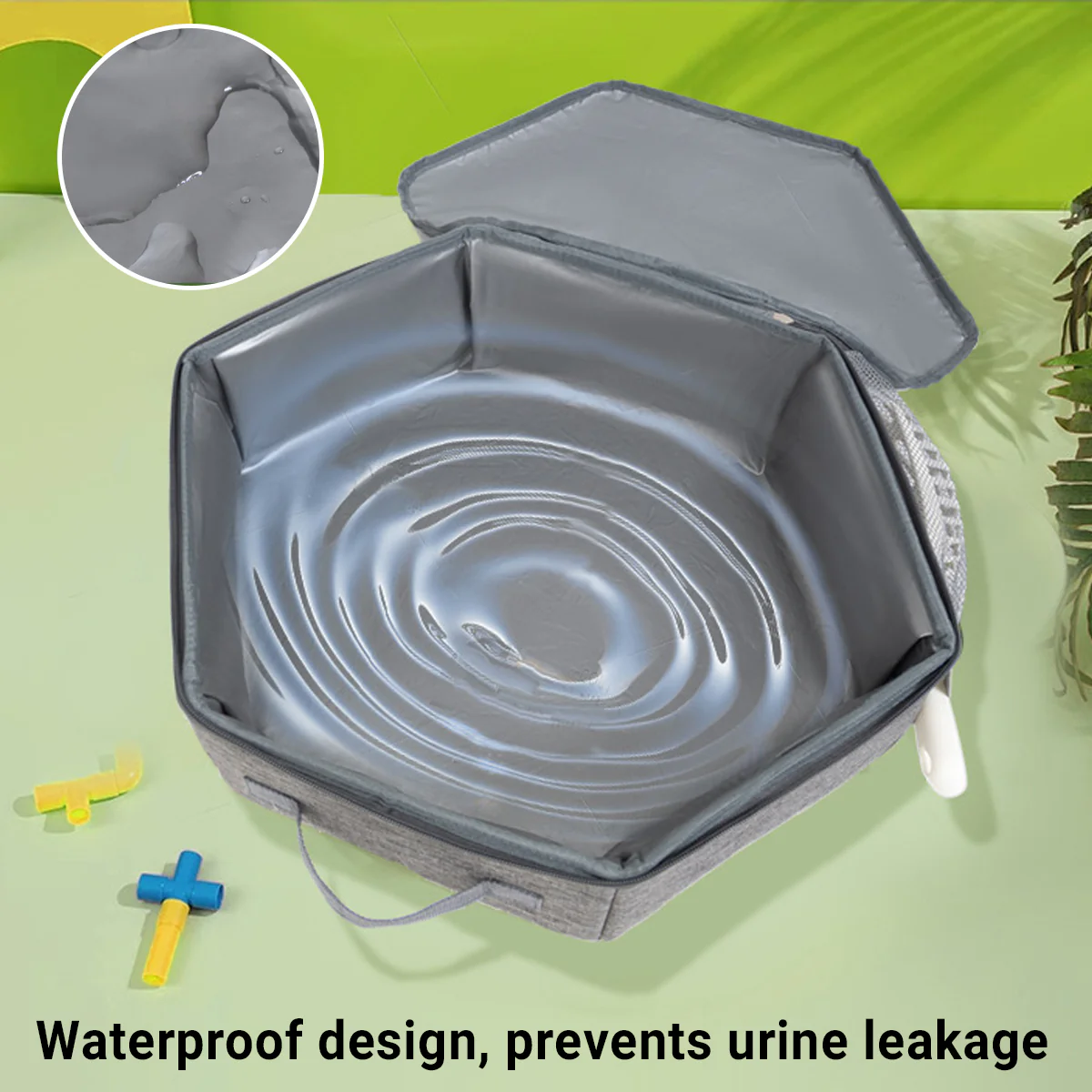 Foldable Portable Pet Litter Box Lightweight Collapsible for Travel Outdoor Use - Image 9