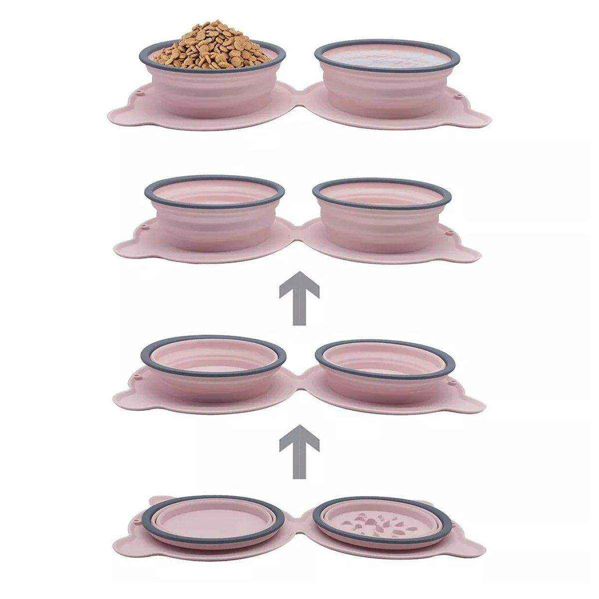 Foldable Silicone Pet Feeding Bowl Lightweight & Portable 5 Colors - Image 13