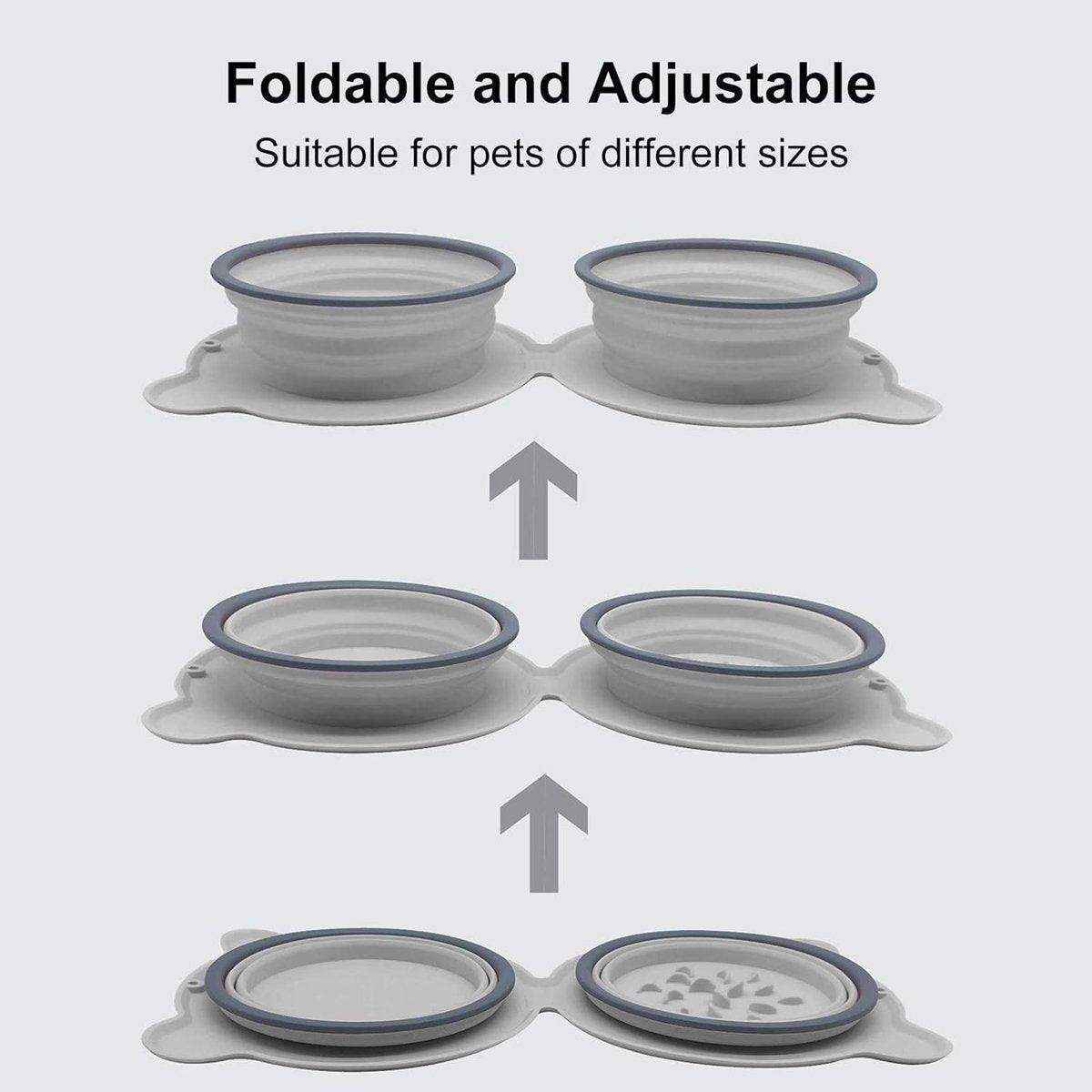 Foldable Silicone Pet Feeding Bowl Lightweight & Portable 5 Colors - Image 5
