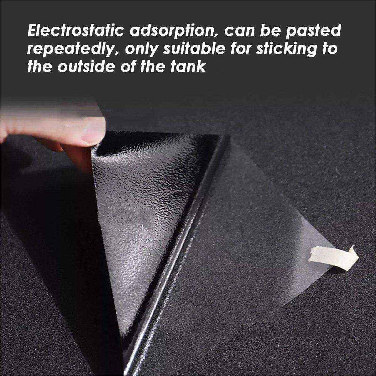 10PCS Black Aquarium Background Sticker Waterproof Fish Tank Film - Image 14