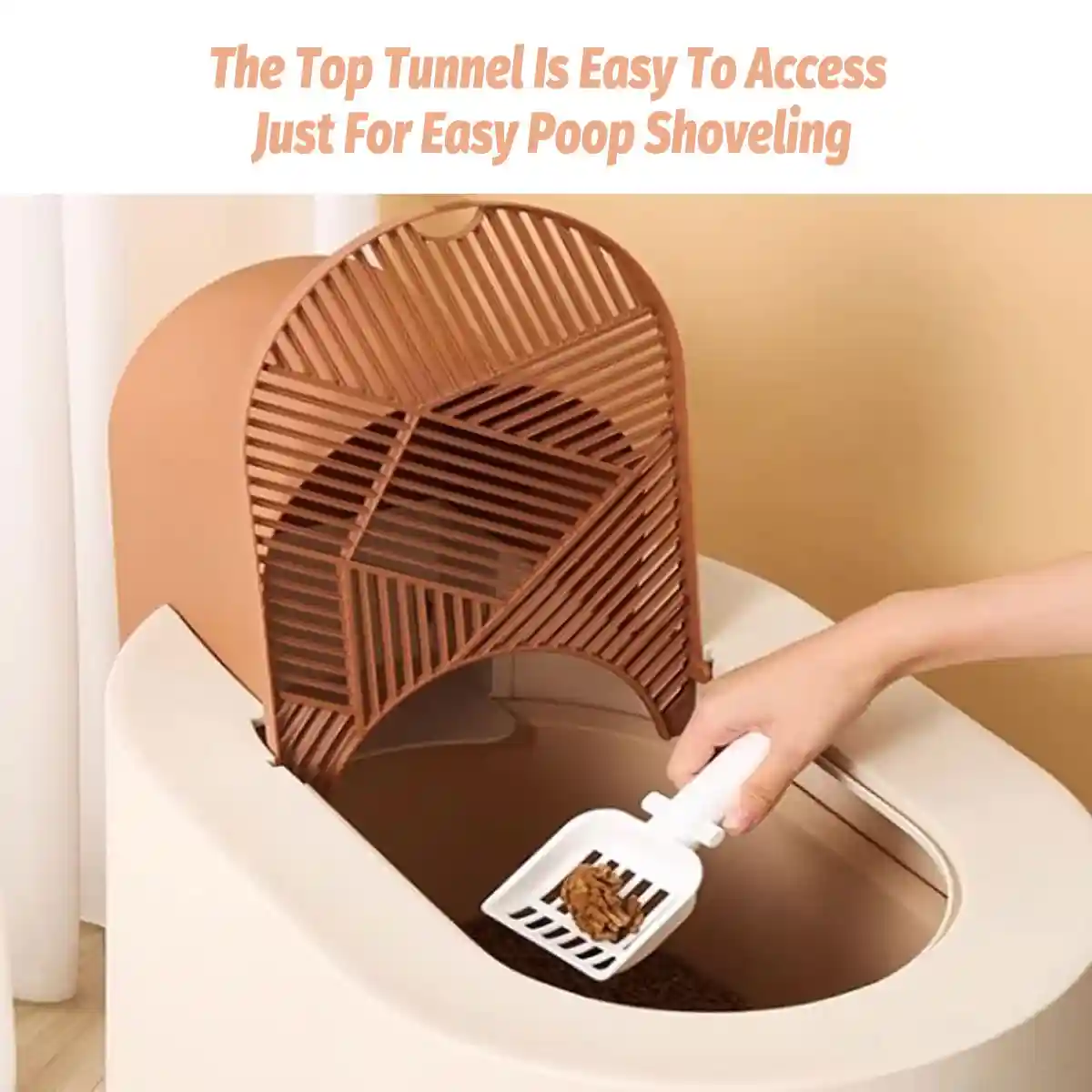 Fully Enclosed Cat Litter Box with Top Entry & Drawer Design - Image 10