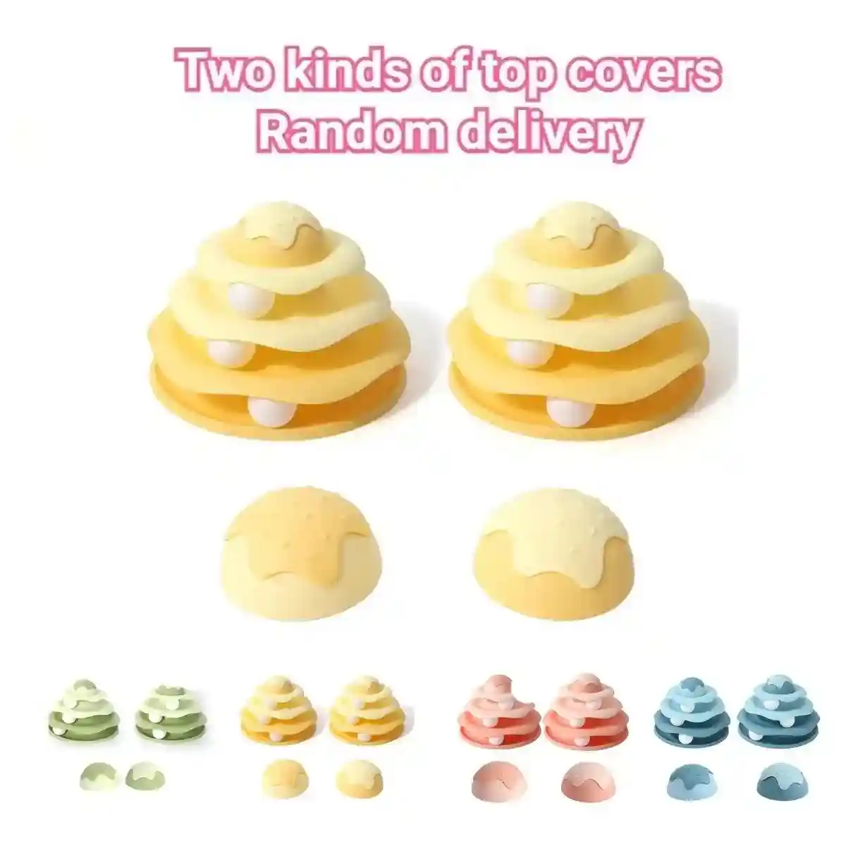 Funny Cat Toy Pet Toys Plastic Tower Interactive Track Ball Playing Game 3 Level - Image 11