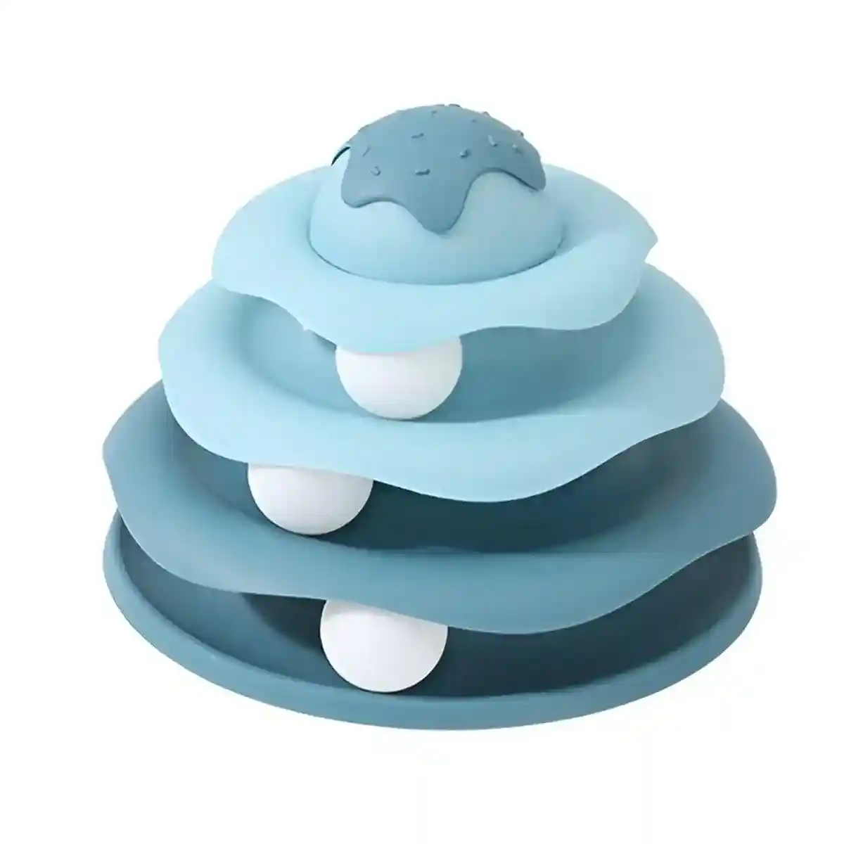 Funny Cat Toy Pet Toys Plastic Tower Interactive Track Ball Playing Game 3 Level - Image 16
