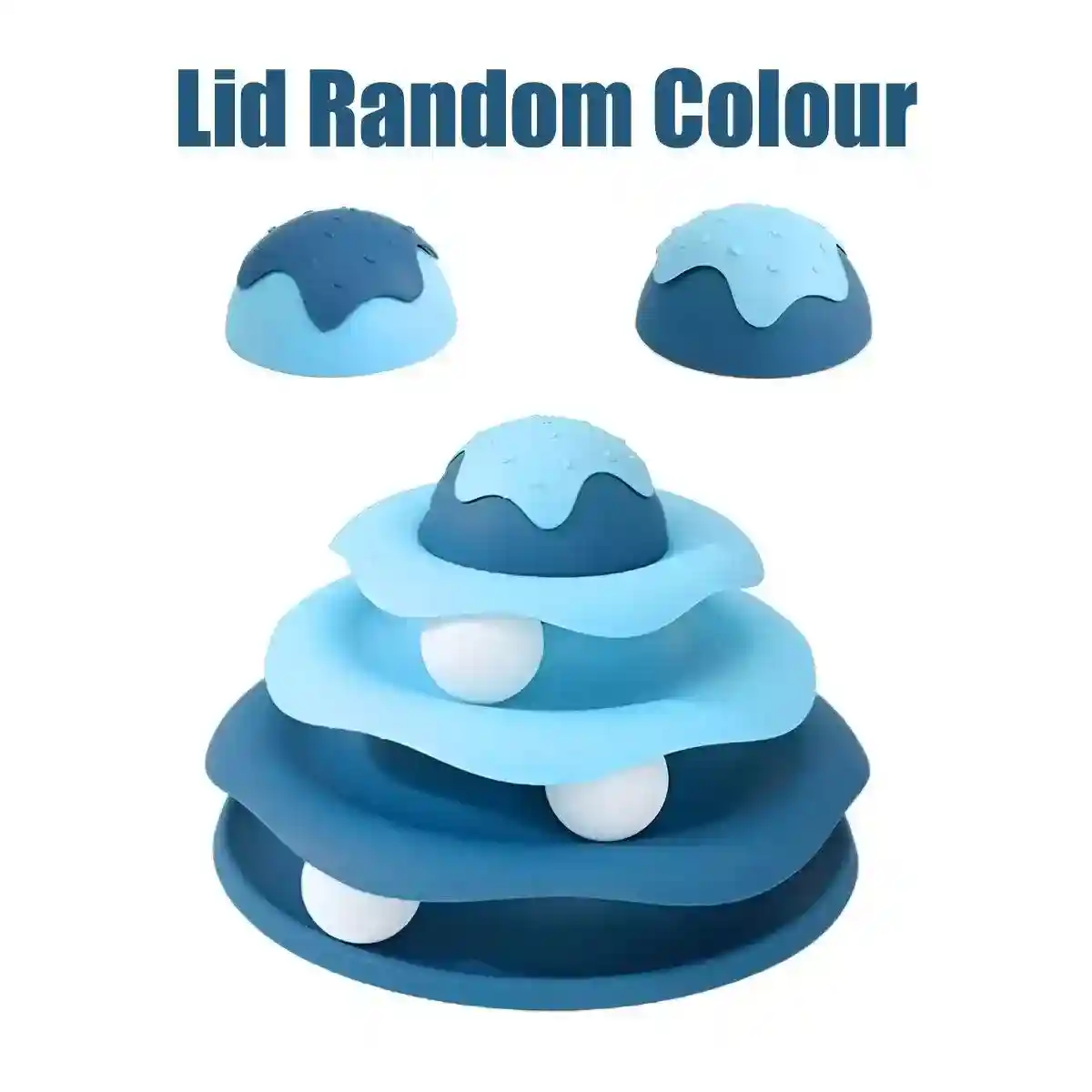 Funny Cat Toy Pet Toys Plastic Tower Interactive Track Ball Playing Game 3 Level - Image 18