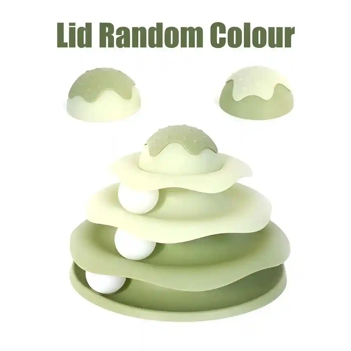 Funny Cat Toy Pet Toys Plastic Tower Interactive Track Ball Playing Game 3 Level - Image 21