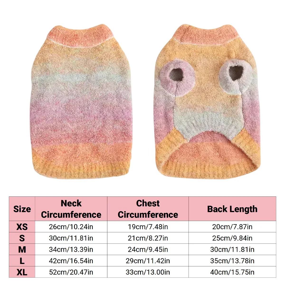 Gradient Pet Sweater Soft Knit For Dogs And Cats - Image 4