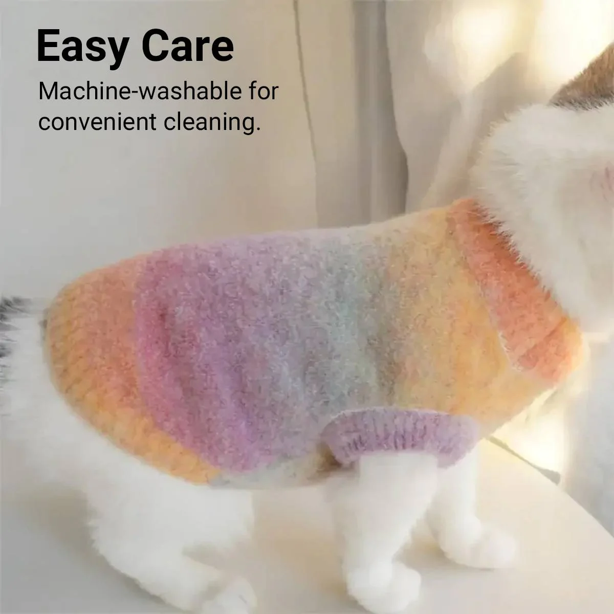Gradient Pet Sweater Soft Knit For Dogs And Cats - Image 9